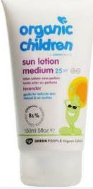 Organic Childrens Sun Lotion 30spf